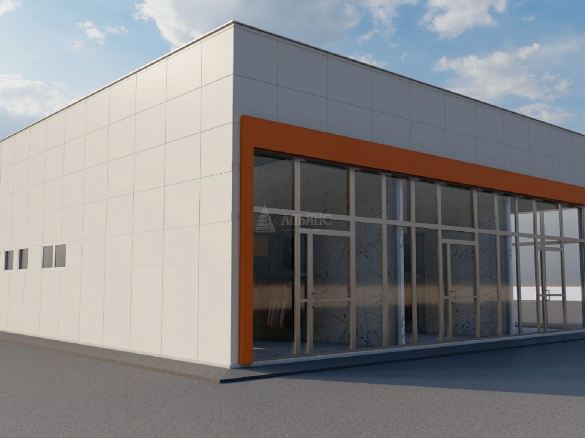 3D визуализация Магазин из сэндвич-панелей - фото 8