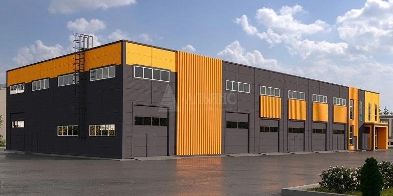 3D визуализация СТО из сэндвич-панелей - фото 2